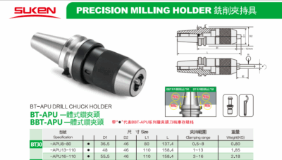 ĐẦU KẸP MŨI KHOAN BT30,BT40,BT50-APU SUKEN